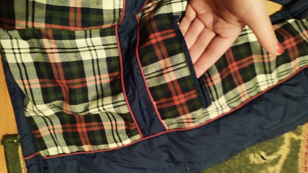 Мужской синий пуховой жилет CAMP DAVID, L