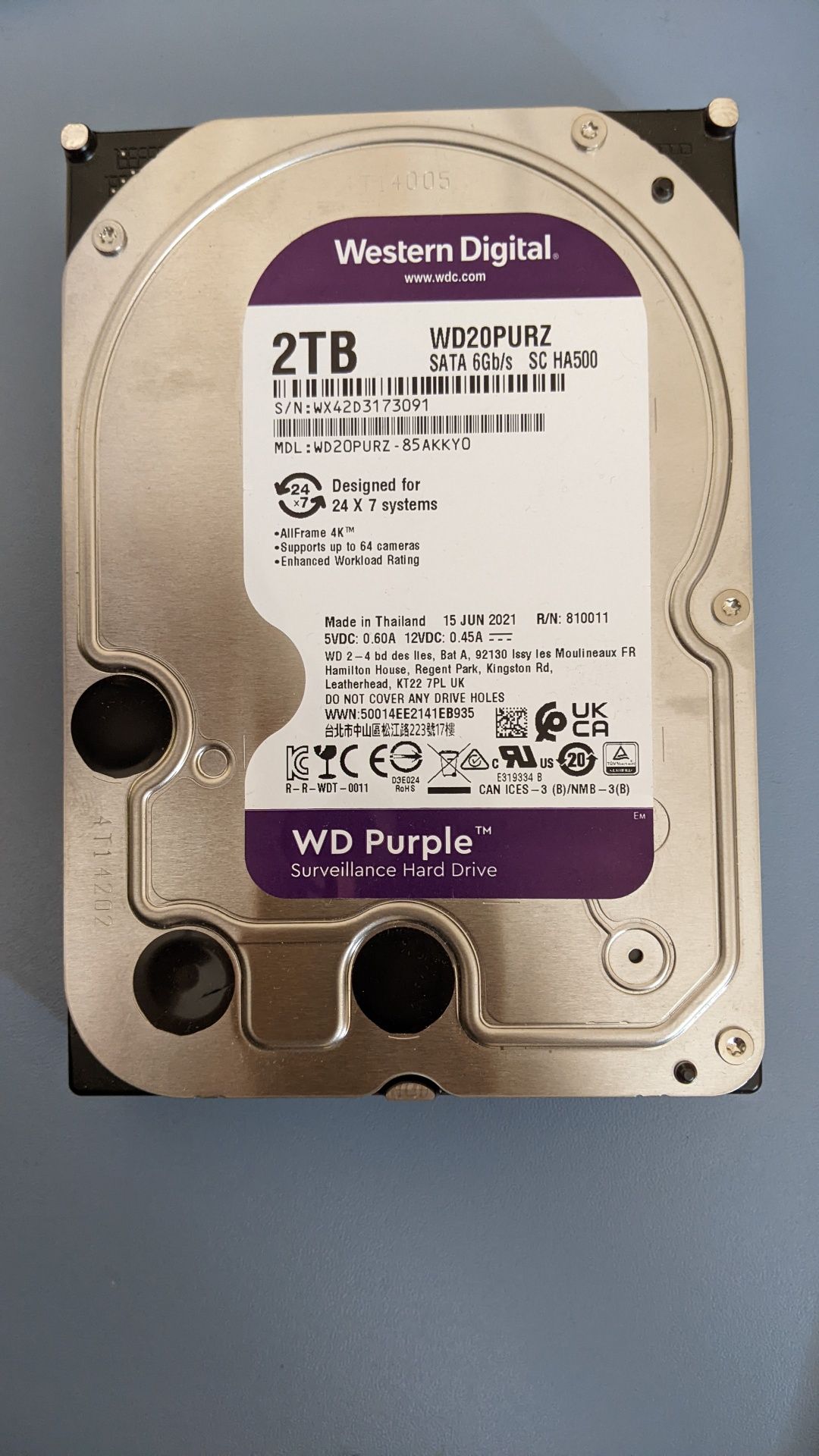 Вінчестер, жорсткий диск WD 2TB