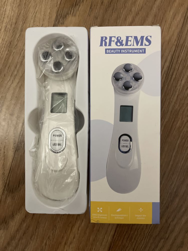 Микротоковый РФ аппарат микротоки массажер EMS LED мезопорация лифтинг