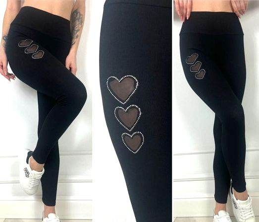 Legginsy prążkowane xl/xxl