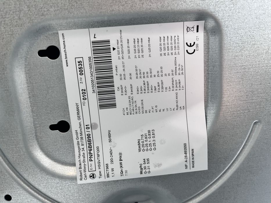 placa fogao a gas de bilha