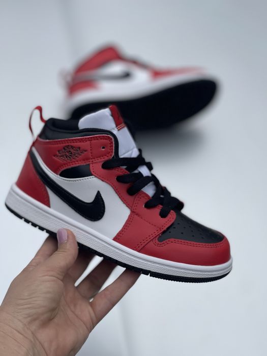 Дитячі ботинки Nike Air Jordan Red Black Mid р.22-25, 36