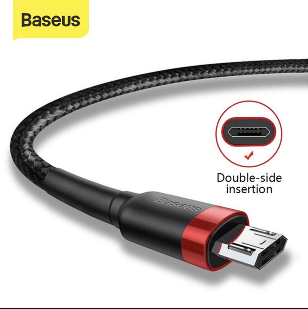 Зарядный шнур Baseus 0,5 м (двусторонний)