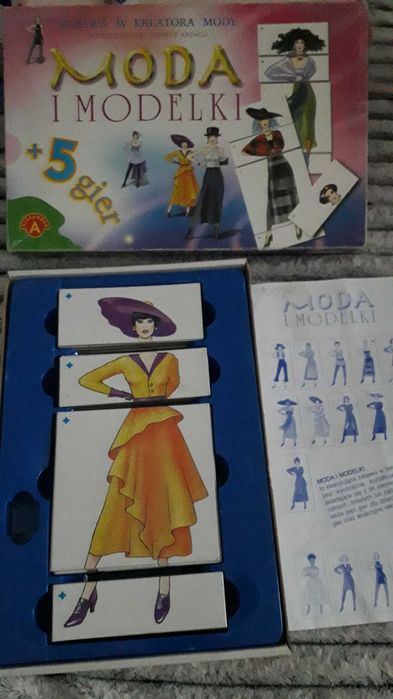 Gra układanka "Moda i modelki".