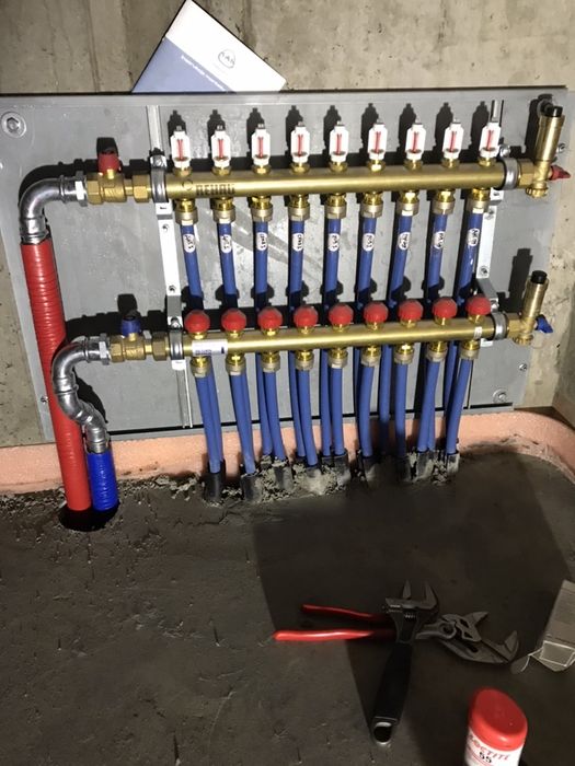 Монтаж труб Uponor,Rehau,Tece