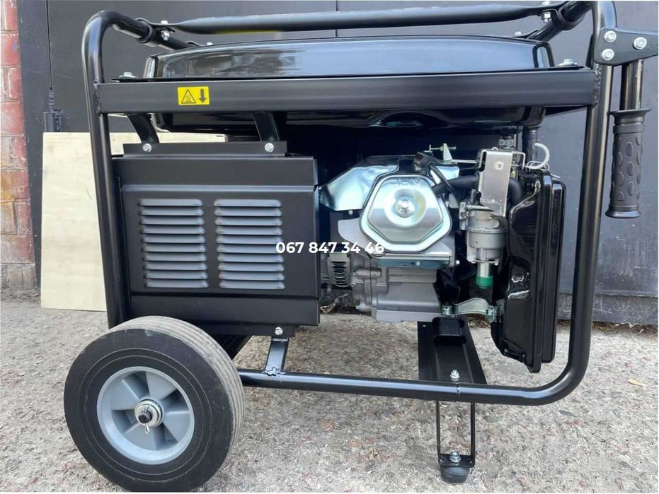 Генератор LONCIN LC6500 (5,5 кВт) Бензин 1 фаза Електростартер Колеса