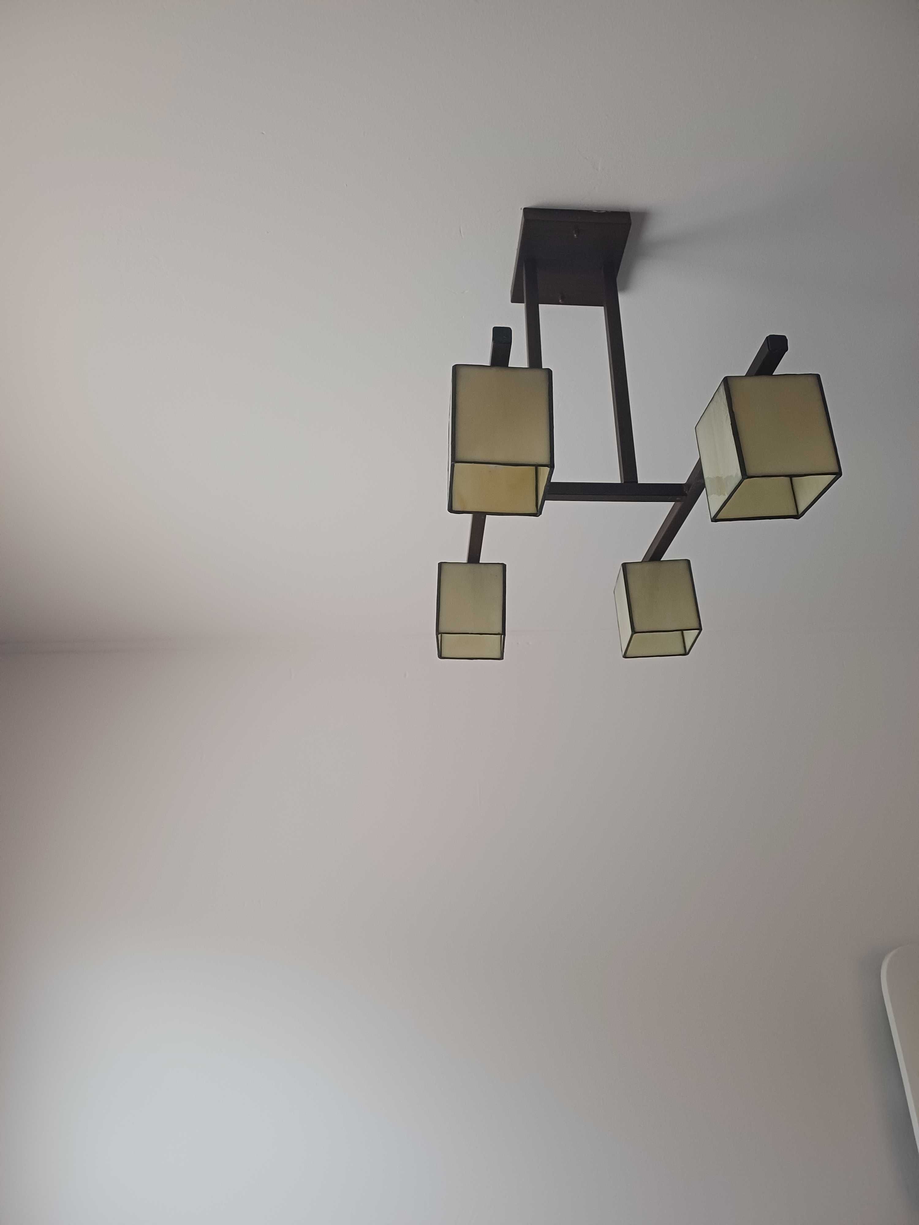 LAMPA witrażowa 4 klosze lampy z witrażami Lampy są jak nowe WYSYŁKA