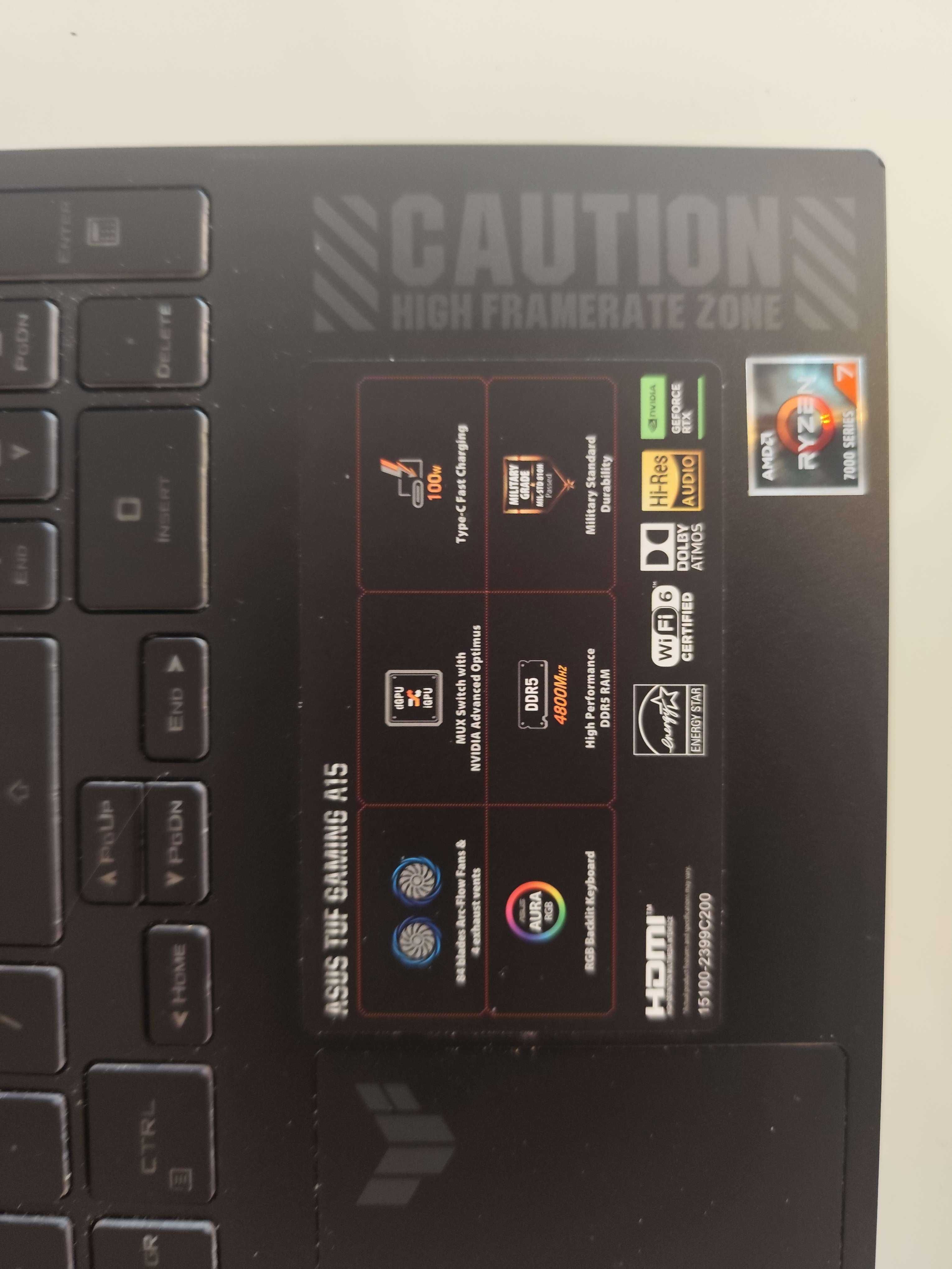 Laptop Asus TUF Gaming A15 Ryzen 7 7735HS