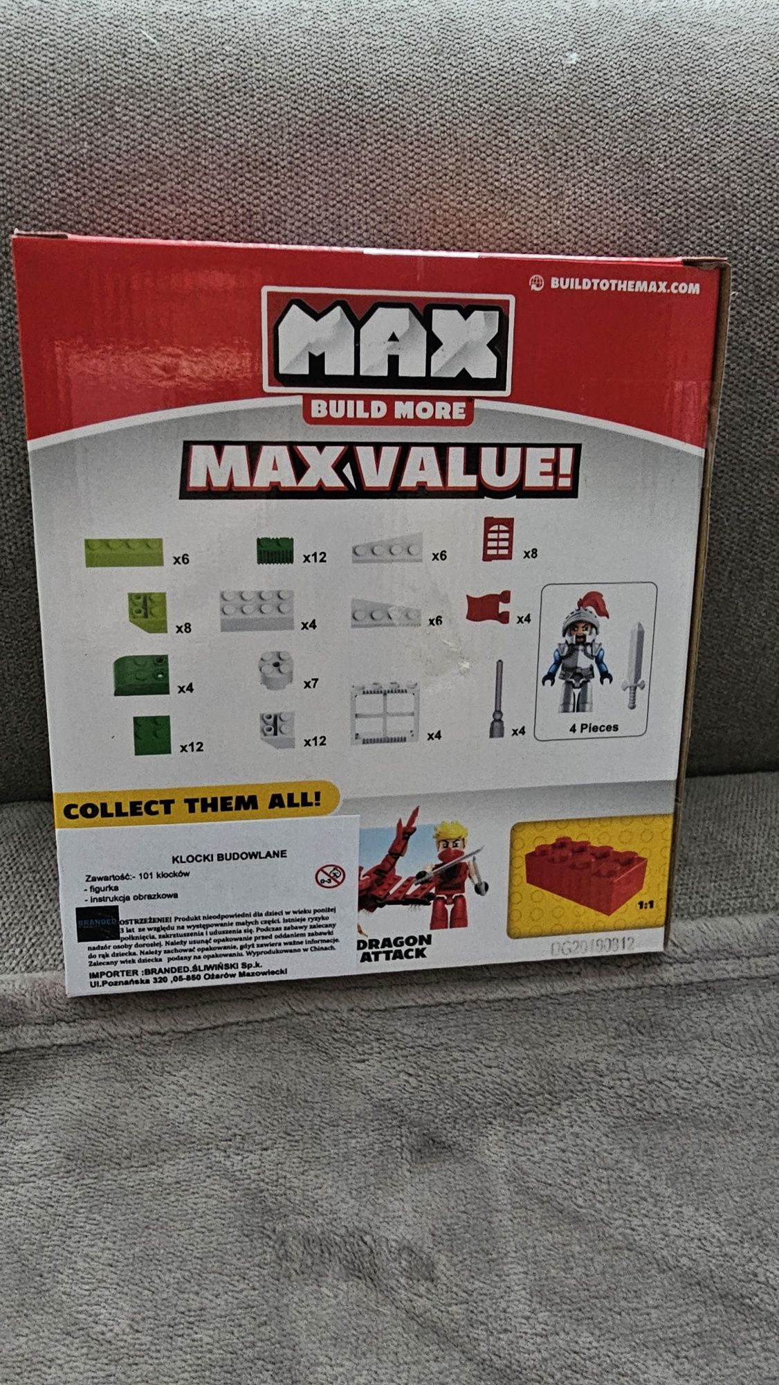 Klocki Max Build More rycerz i zamek