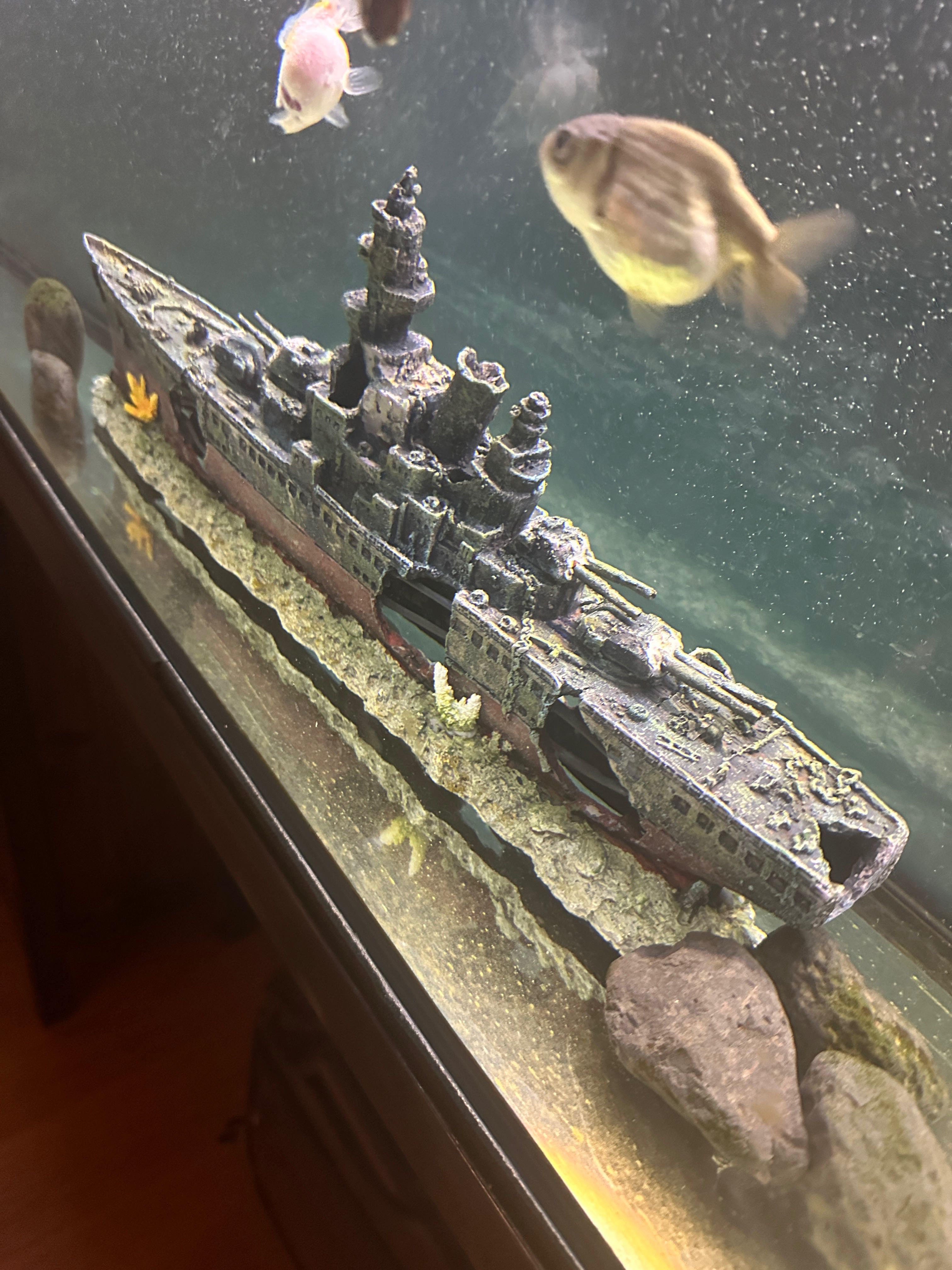 Barco decoração aquário