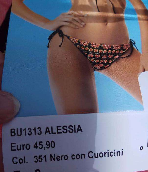 Bikini Preto com Missangas - Calzedónia