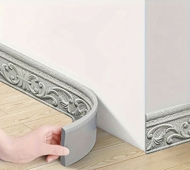 Самоклеюча водонепроникна накладка на плінтус - 9.2м довжина