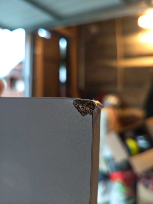 Nowoczesne Białe Biurko do Pracy Nauki Woltu 120x48x75 2 szuflady