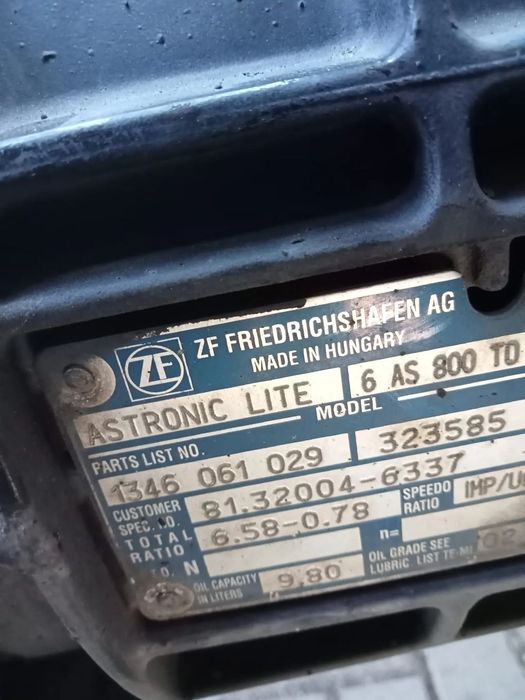 MAN TGL 8.180 skrzynia biegów automat 2017 rok