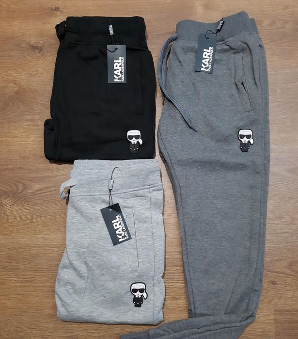 Spodnie męskie dresowe ocieplane Nike Adidas Karl Lacoste