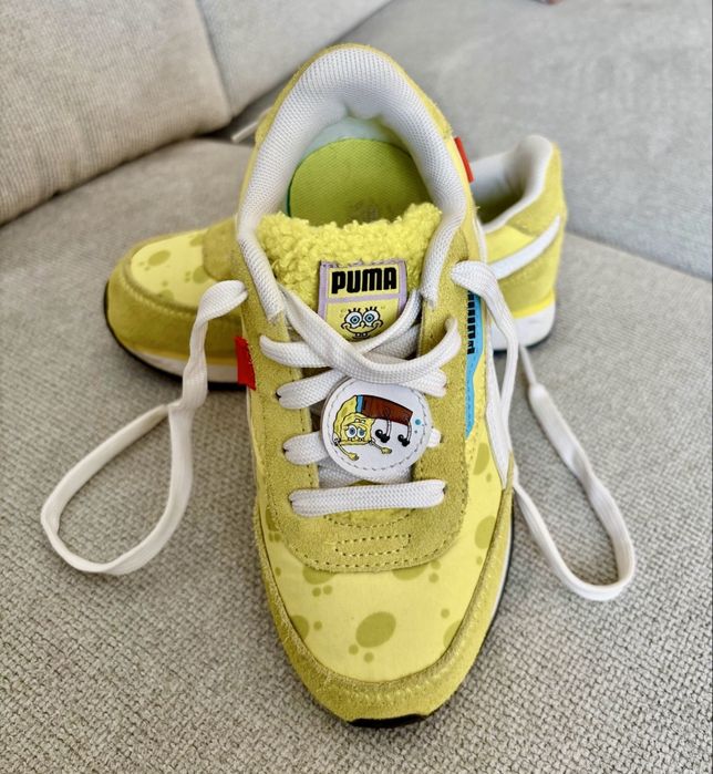 Sneakersy, adidasy Puma SPONGEBOB, jak nowe! R. 31