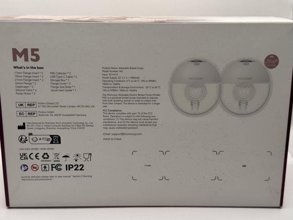 Podwojny laktator muszlowy Momcozy M5