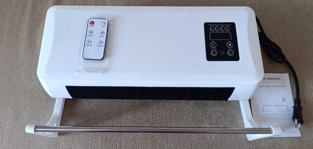 обігрівач настінний з пультом + кондиціонер тепловентилятор дуйка 2в1