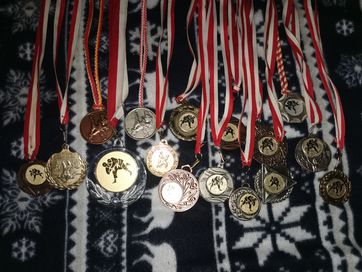 Kolekcja medale sportowe judo