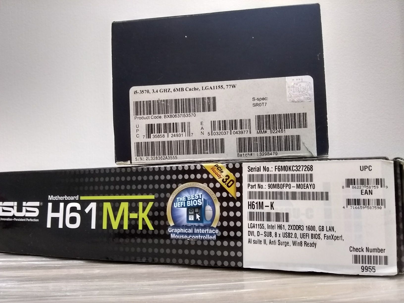 Материнська плата Asus s1155