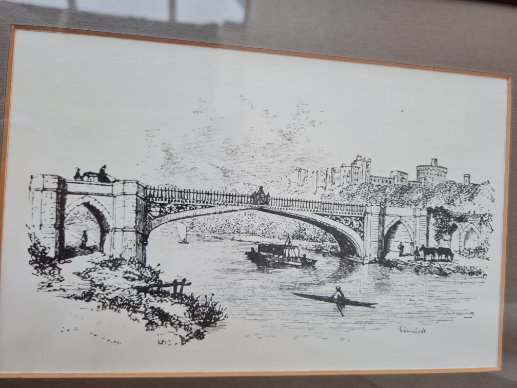 Victoria  Bridge Англия 1929 фото в рамке винтажная