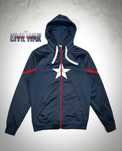 Bluza męska z kapturem rozpinana Marvel Capitan America Civil War r. S