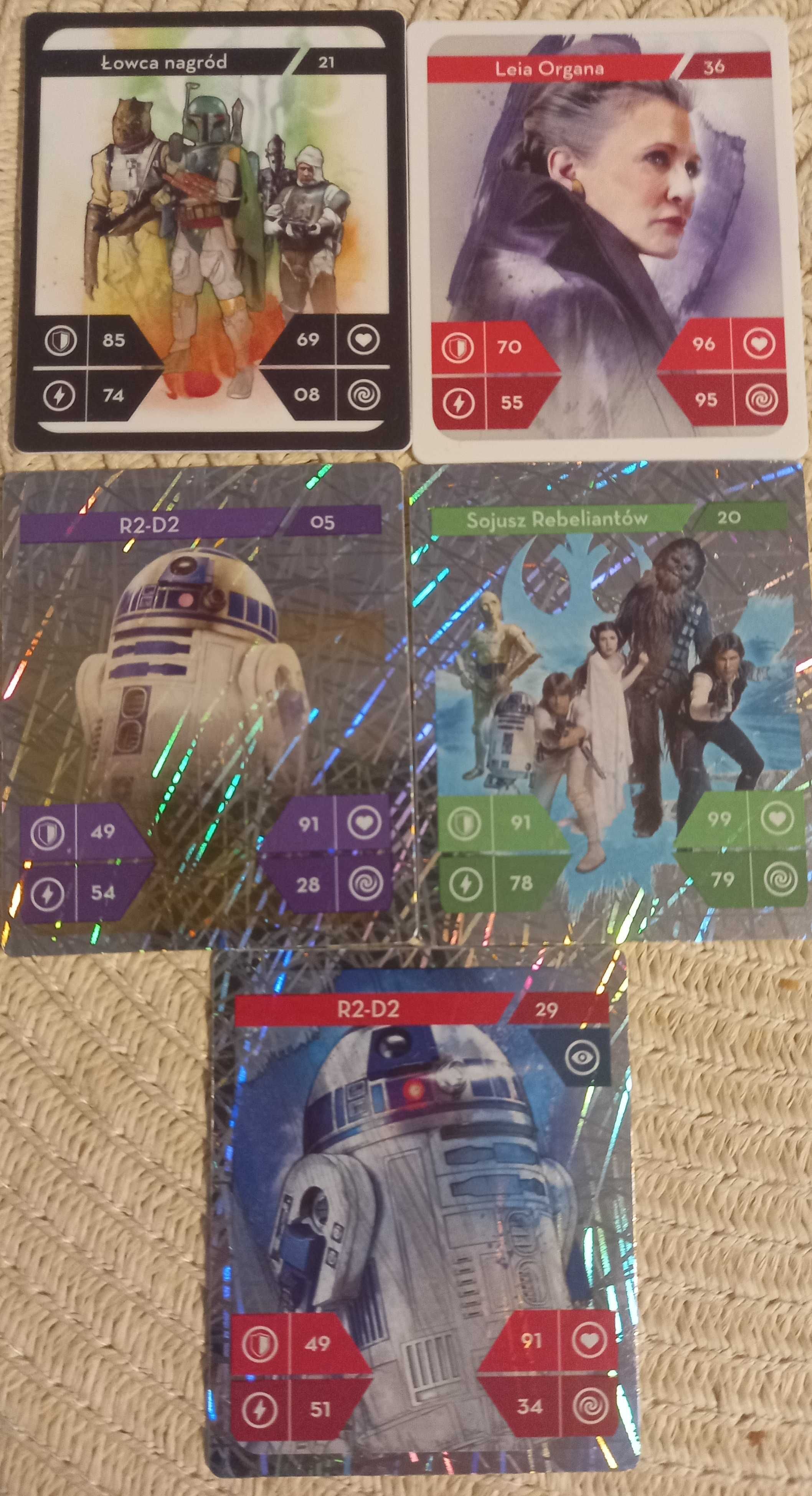 Karty Star Wars Kaufland zwykłe i hologramy zestaw