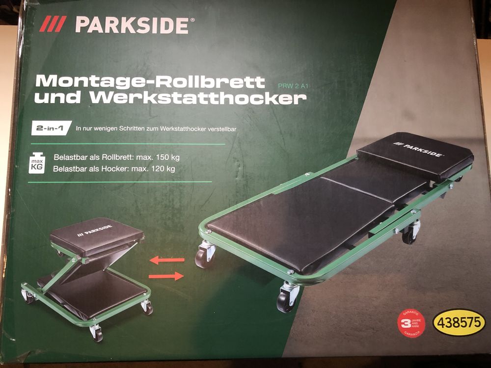 Лежак стілець для майстерні PARKSIDE PRW2A1