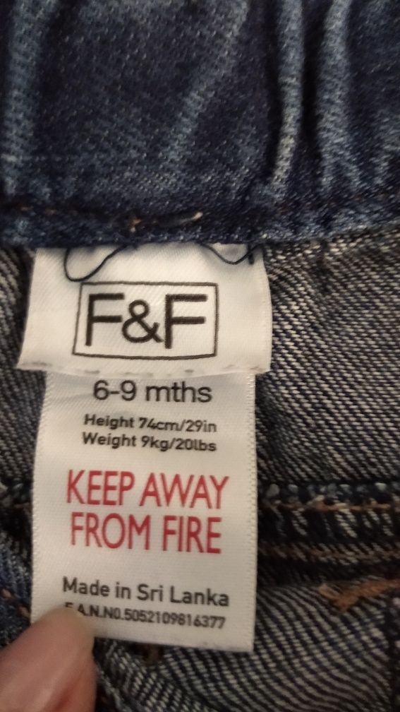 Джинсові штанішки розмір 74 фірма H&M та F&F