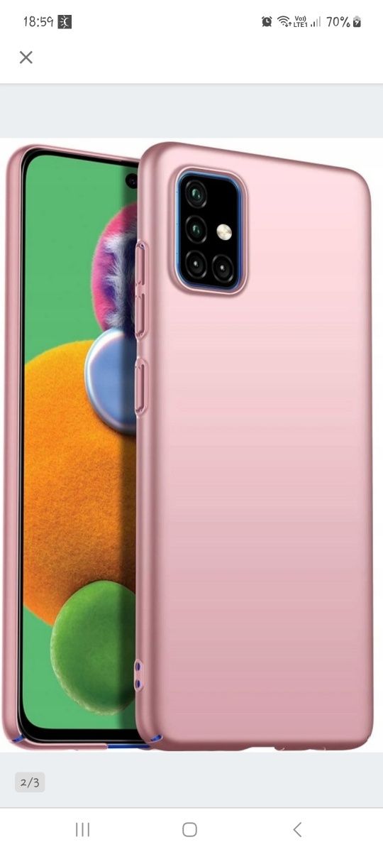 Nowe nieużywane ETUI plecki SLIM FROSTED MATT DO SAMSUNG A51 + szkło