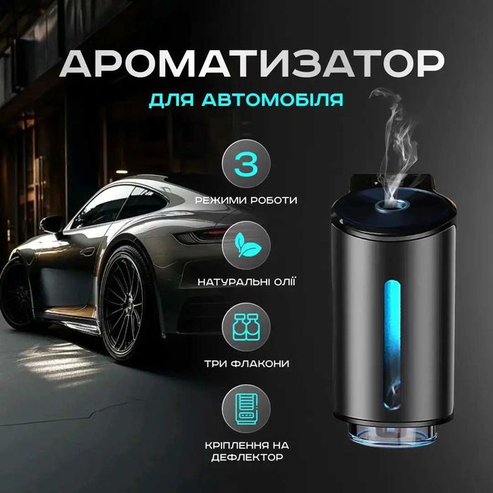 Автомобильный ароматизатор воздуха диффузор для авто с распылением