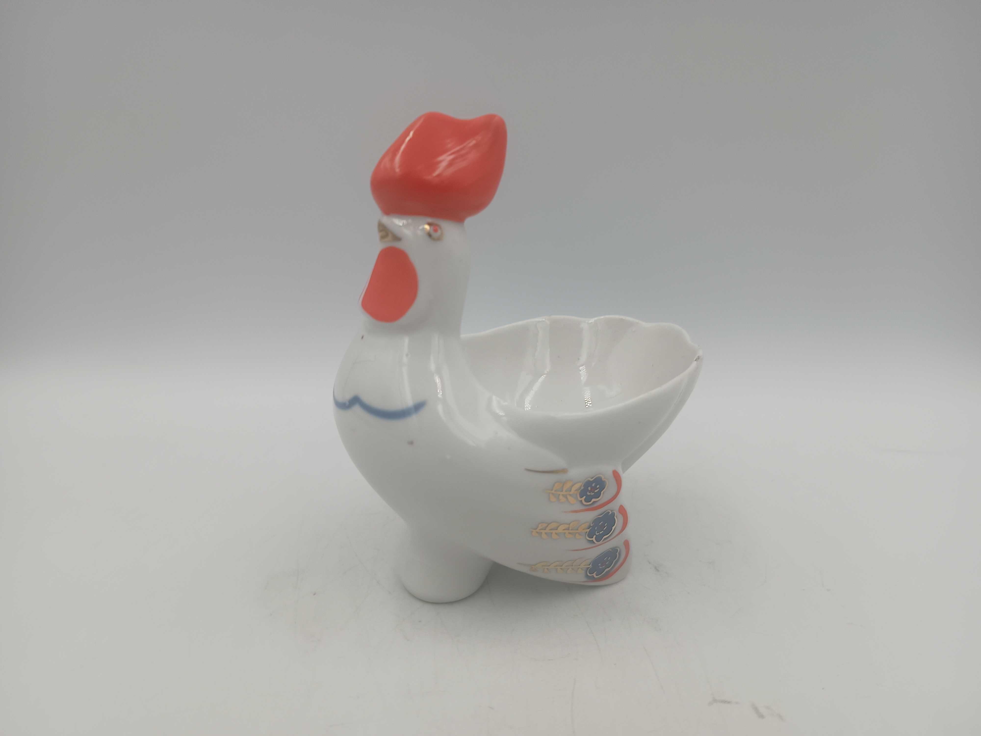 Solniczka kogut Połonne porcelana z PRL