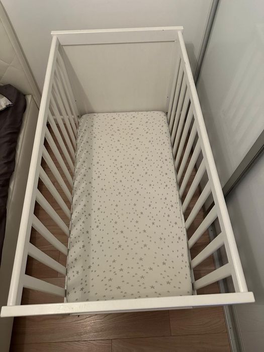 Łóżeczko Sundvik 60x120 + materac "IKEA"