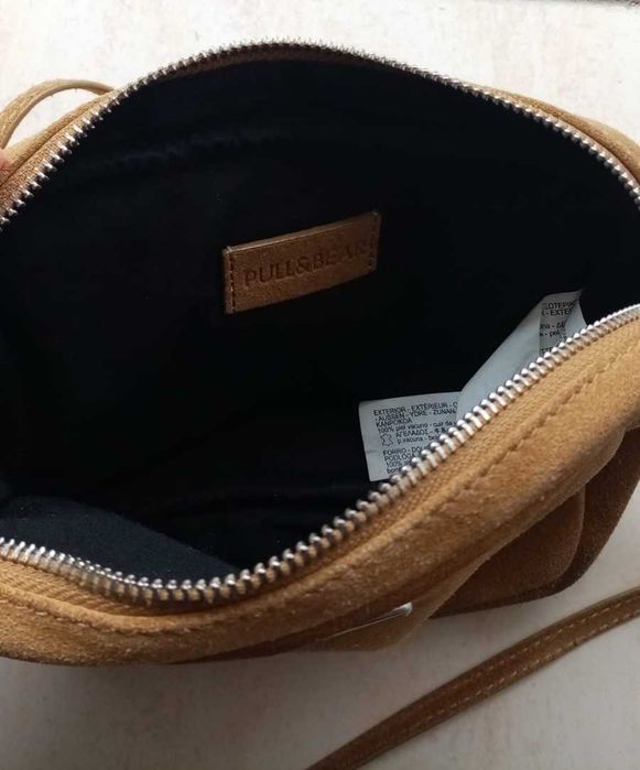 Mala de ombro castanha PULL&BEAR