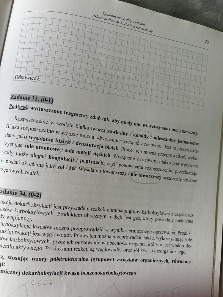 Matura chemia medycyna stomatologia lekarski