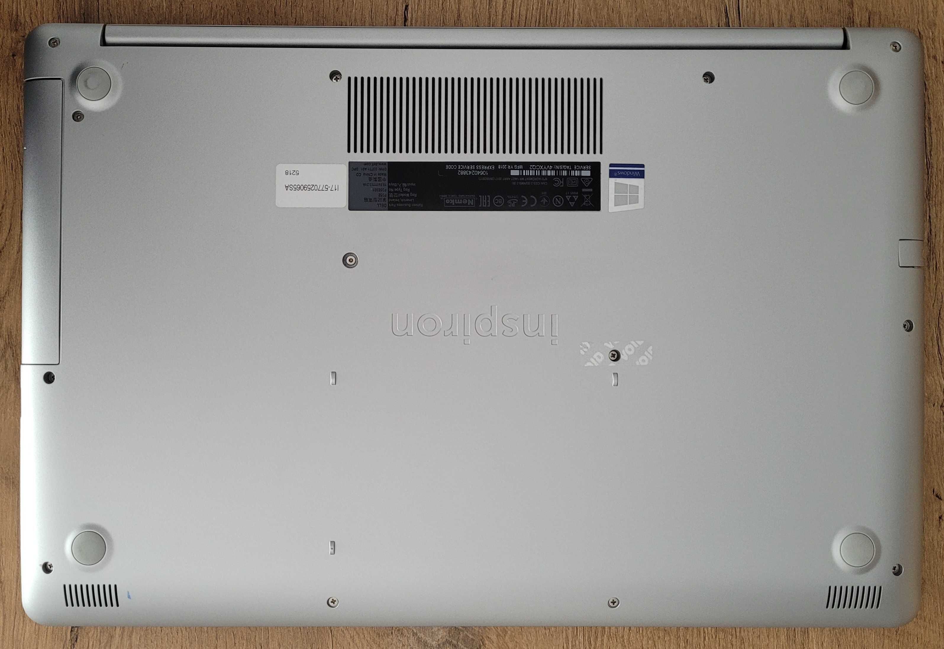 Laptop Dell 5770 / i7 / 16GB / 1 TB SSD / 17 cali / W10 PRO