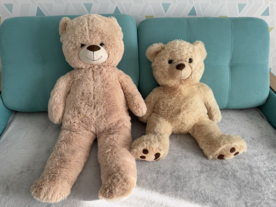 Мʼяка іграшка Ведмедик великий 65см та 1м