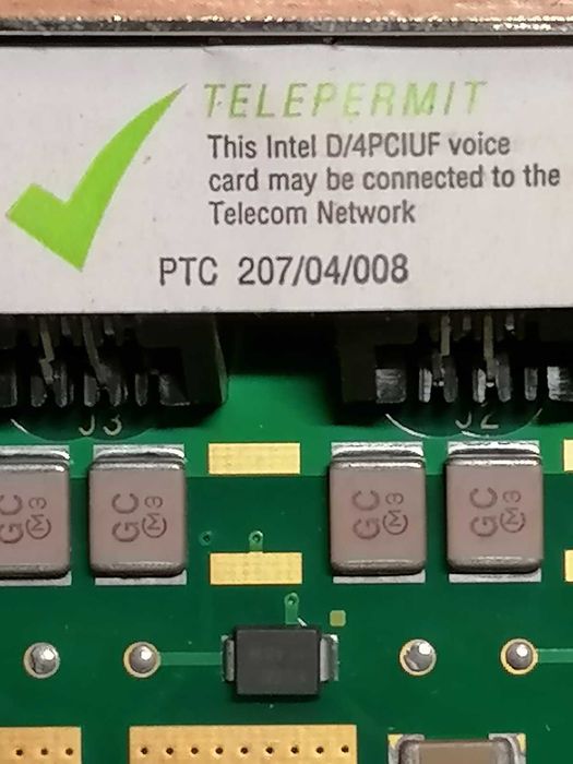 Плата автоматического обзвона Intel Dialogic D/4PCIUF Voice