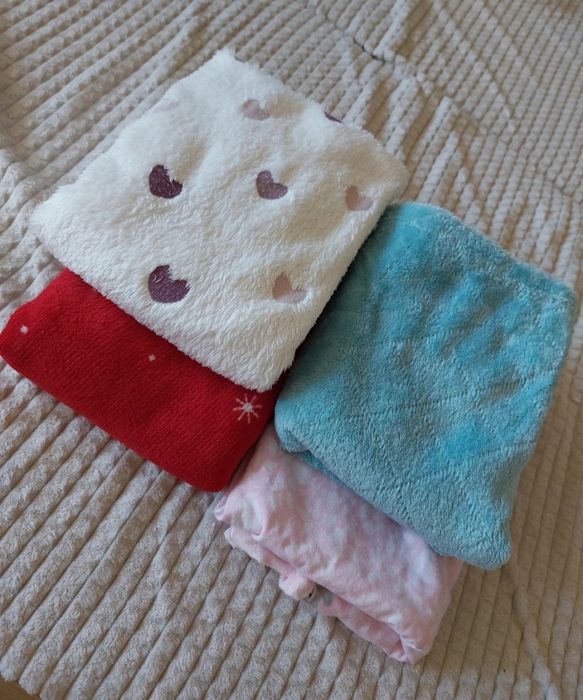 Koc polarowy dla niemowlaka na jesień wiosnę zimę koc polar jesienny