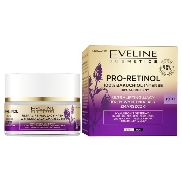 Krem Wypełniający Zmarszczki Eveline Cosmetics Pro-Retinol 60+ 50ml