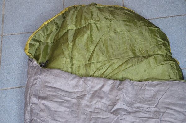 śpiwór mumia turystyczny 230/80/55 cm zielony