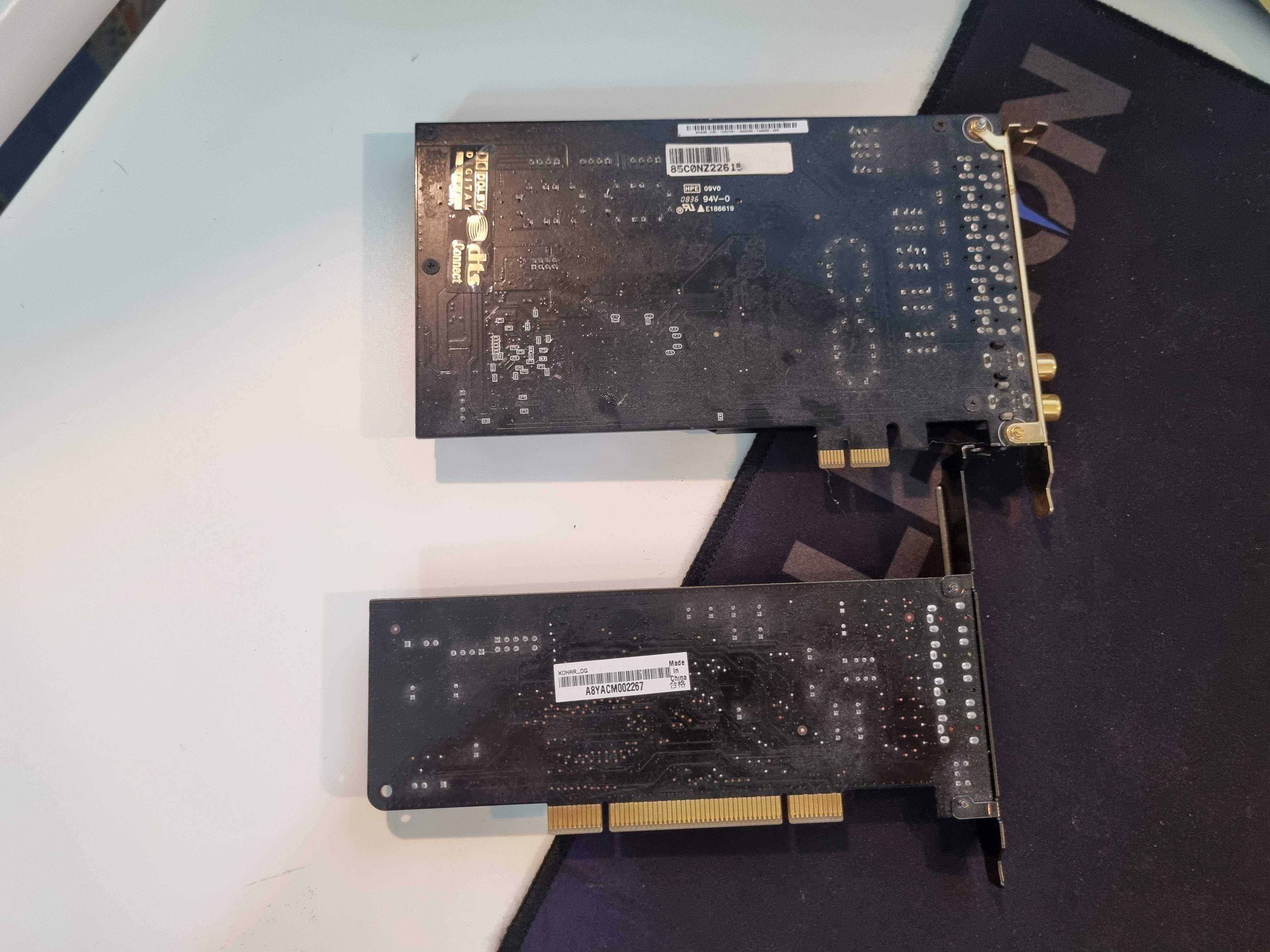 Asus Xonar 2x DG, 1x DX, 1x D2x
