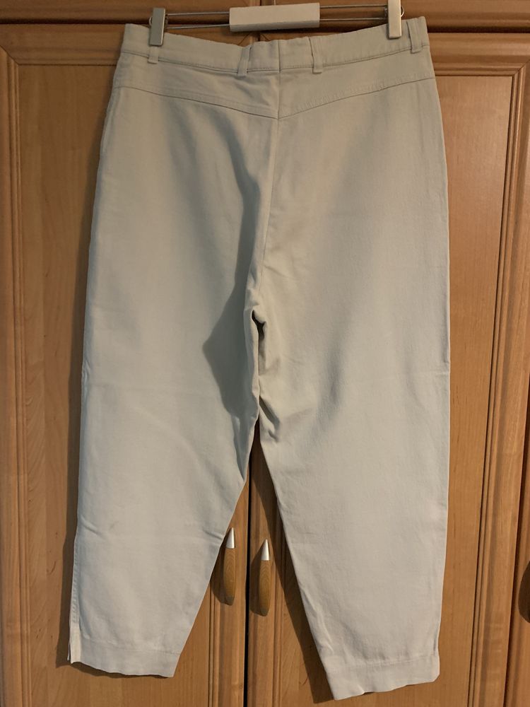 Spodnie damskie jasne kremowe XL/42
