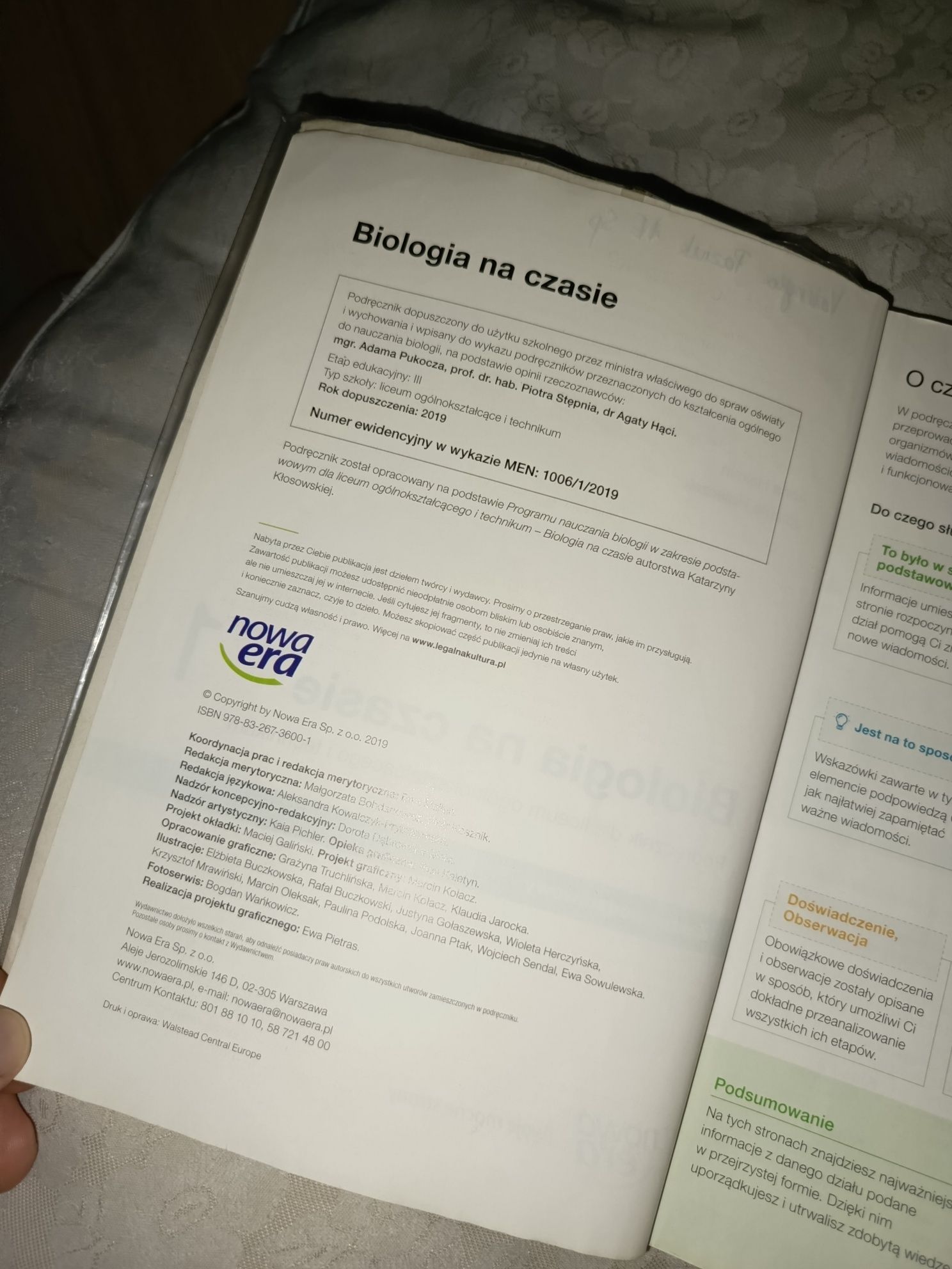 Podręcznik do biologii klasa 1