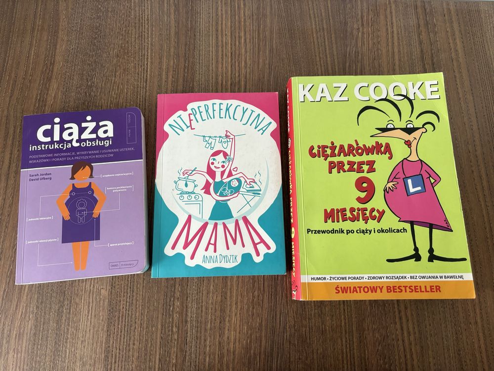 Pakiet 3 książki tematyka Ciąża