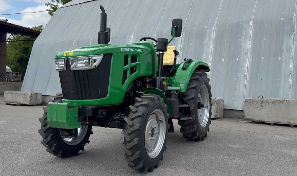 Мінітрактор Euro feng 554 Реверс Примусова гідравліка Крюки Компресор