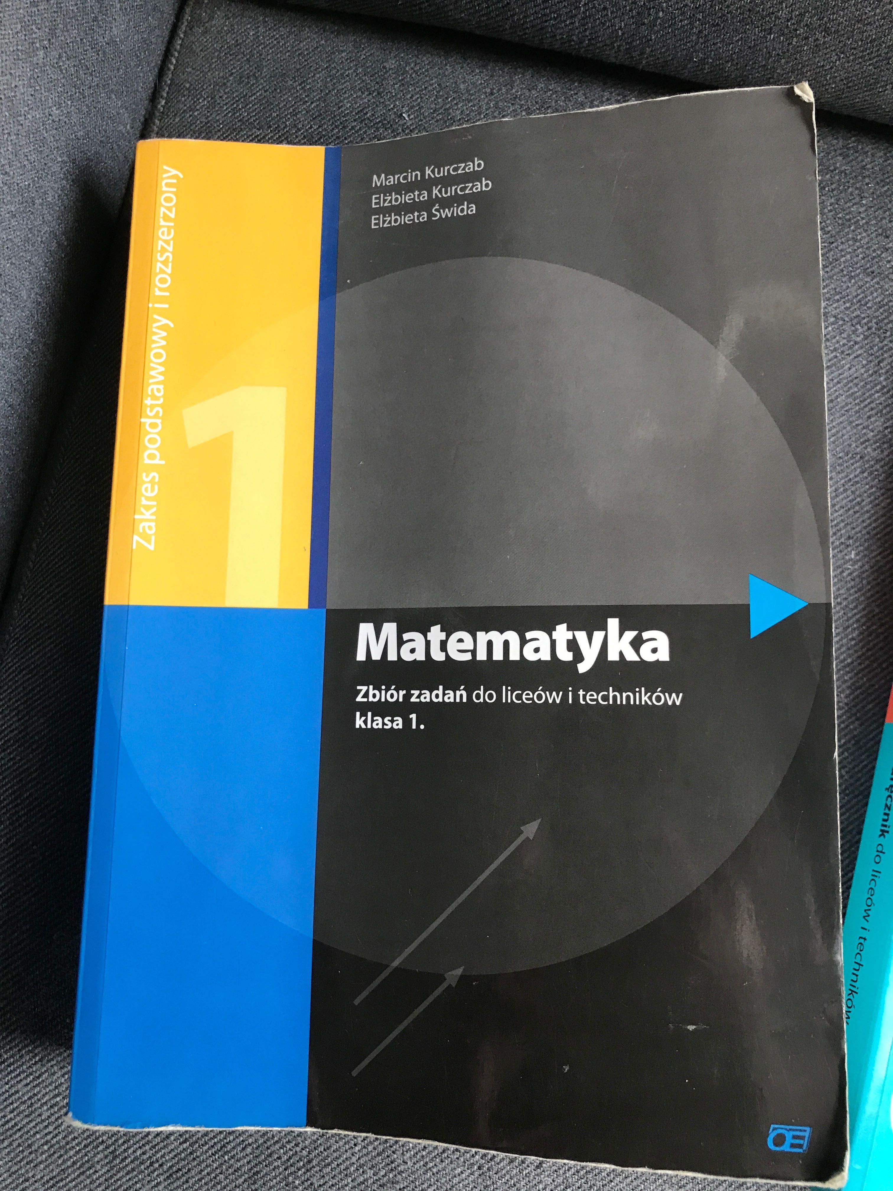 książki matematyka (podręcznik + zbiór zadań) 1 i 2 klasa