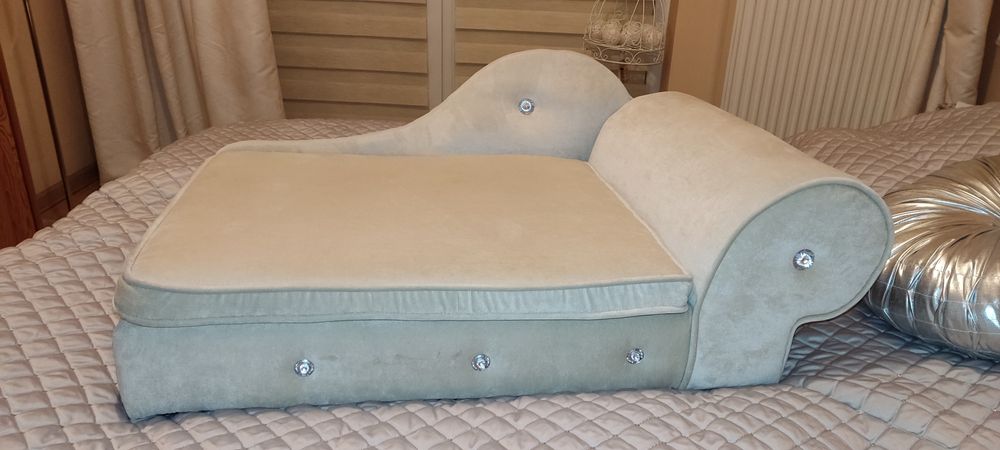 Porządne, mocne, nowe legowisko dla psa, kota, sofa glamour dla zwierz