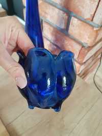 Cukiernica, miseczka z niebieskiego szkła