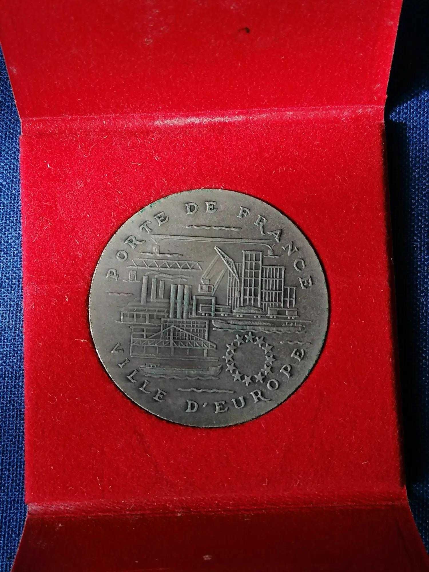 Okolicznościowy Medal Porte De France Ville de Europe Okazyjna cena